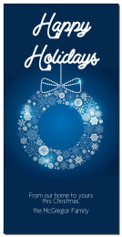 Christmas Glowing Holiday Wreath Cards  4